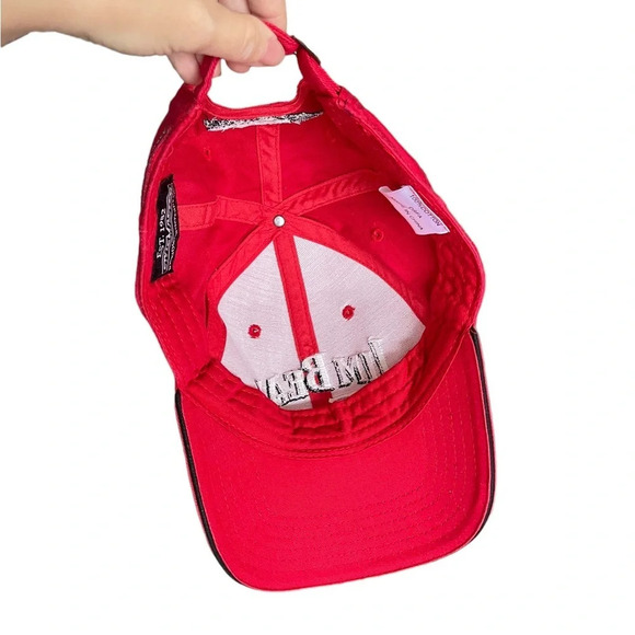 JIM BEAM RACING Robby Gordon Motorsports #7 Hat StrapBack Red NASCAR Embroidered - Picture 7 of 10